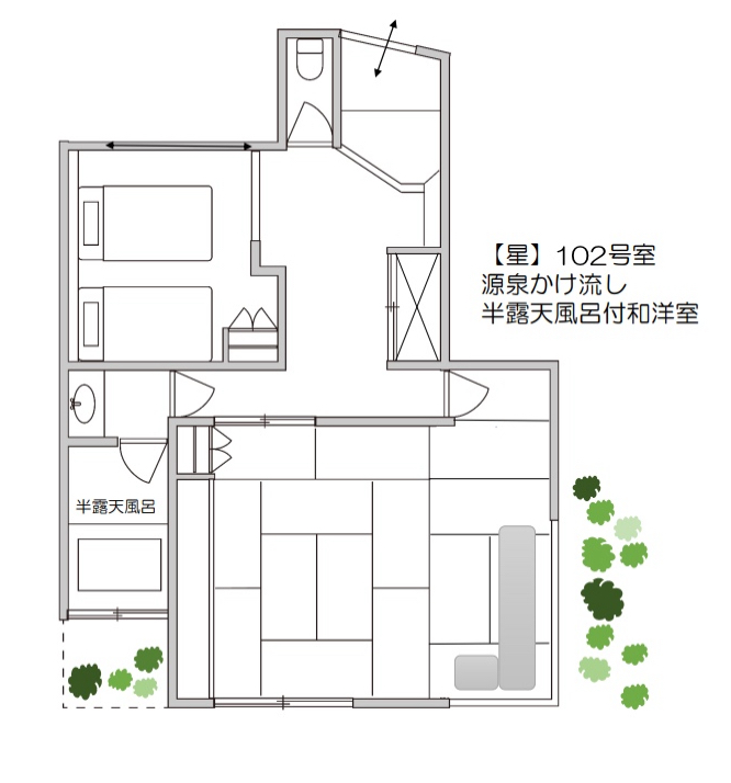 客室平面図