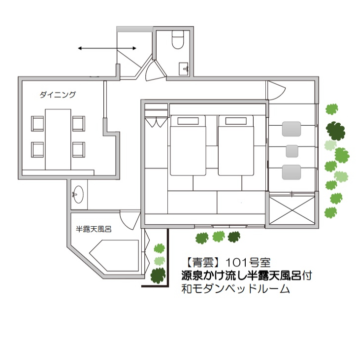 客室平面図