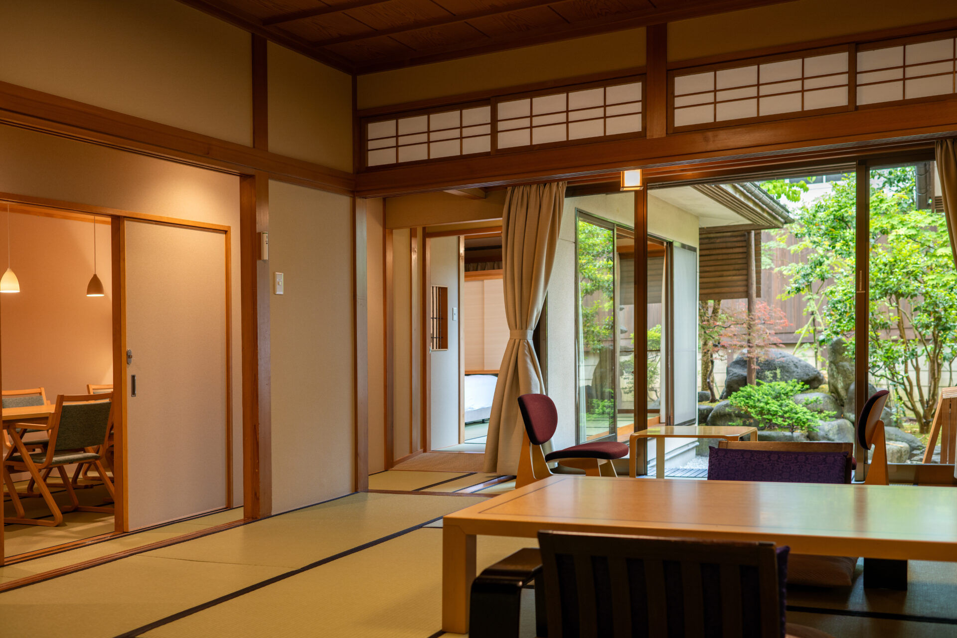 Japanese-Western Room with Semi-Open-Air Onsen Bath and Dining Area (Taiyo) - Non-Smoking