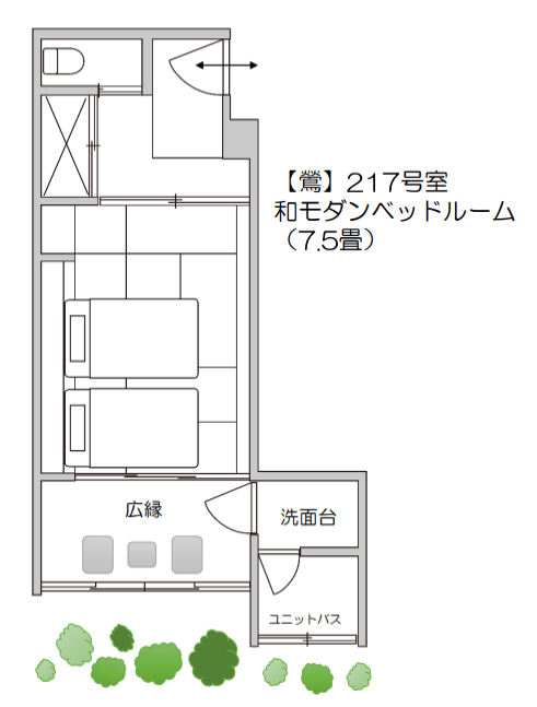 客室平面図