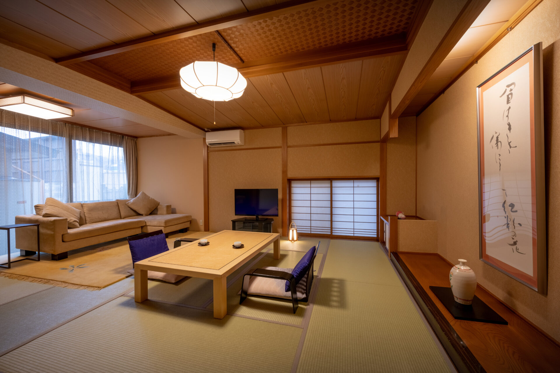 Japanese-Western Room with Semi-Open-Air Onsen Bath (Hoshi) - Non-Smoking