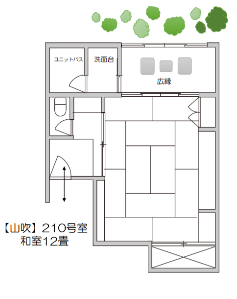 客室平面図